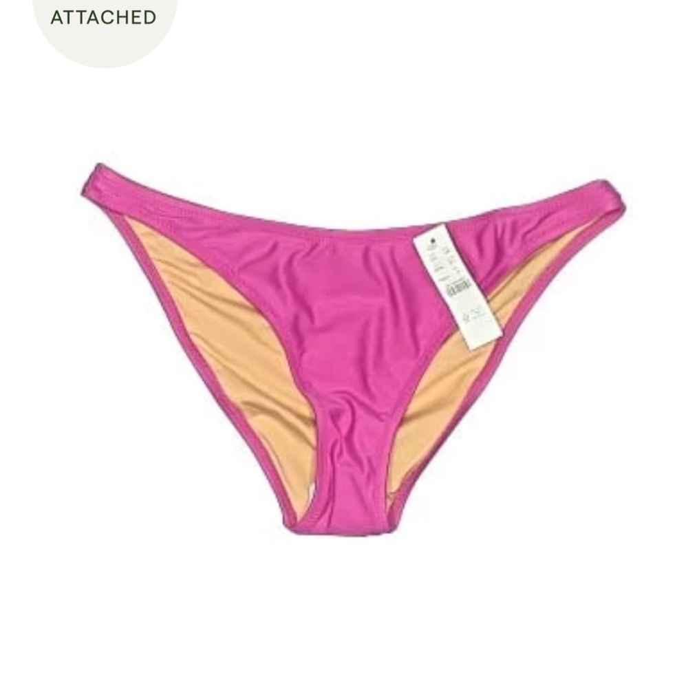 NWT J. Crew Vibrant Pink Triangle Bikini Bottom